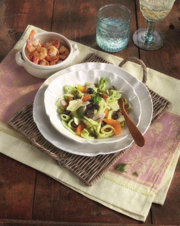 Orangen-Fenchel Salat mit Garnelen Rezept - Bertolli